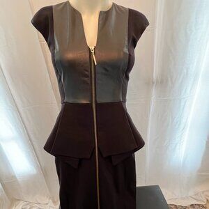 Ted Baker Leather Design Dress Size 1